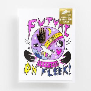 YOW: Magnetic Label Pin Card - Future is Fleek Mystic Hand