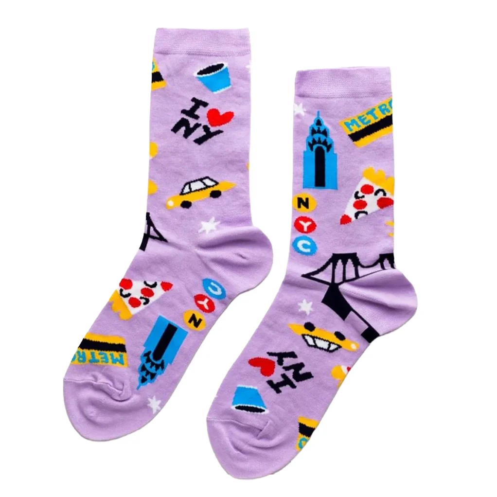 YOW: Socks - Purple New York