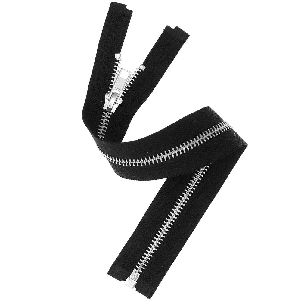 Rico Silver Zip Black 22cm x 5mm