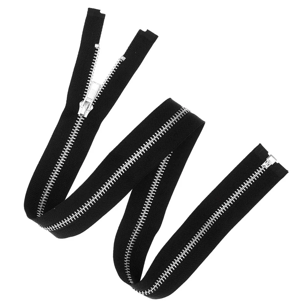 Rico Silver Zip Black 50cm x 5mm