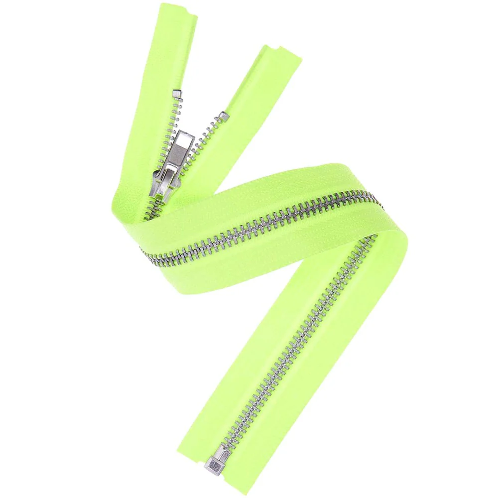 Rico Silver Zip Neon Yellow 30cm x 5mm