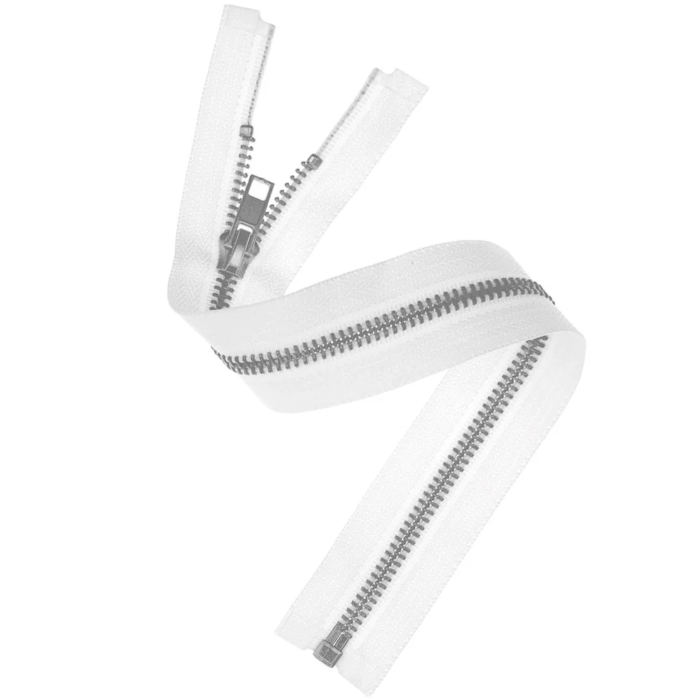 Rico Silver Zip White 30cm x 5mm